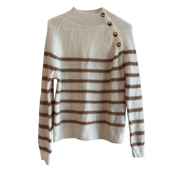 Sezane Trudy Jumper Ecru Gold - Picture 7 of 12